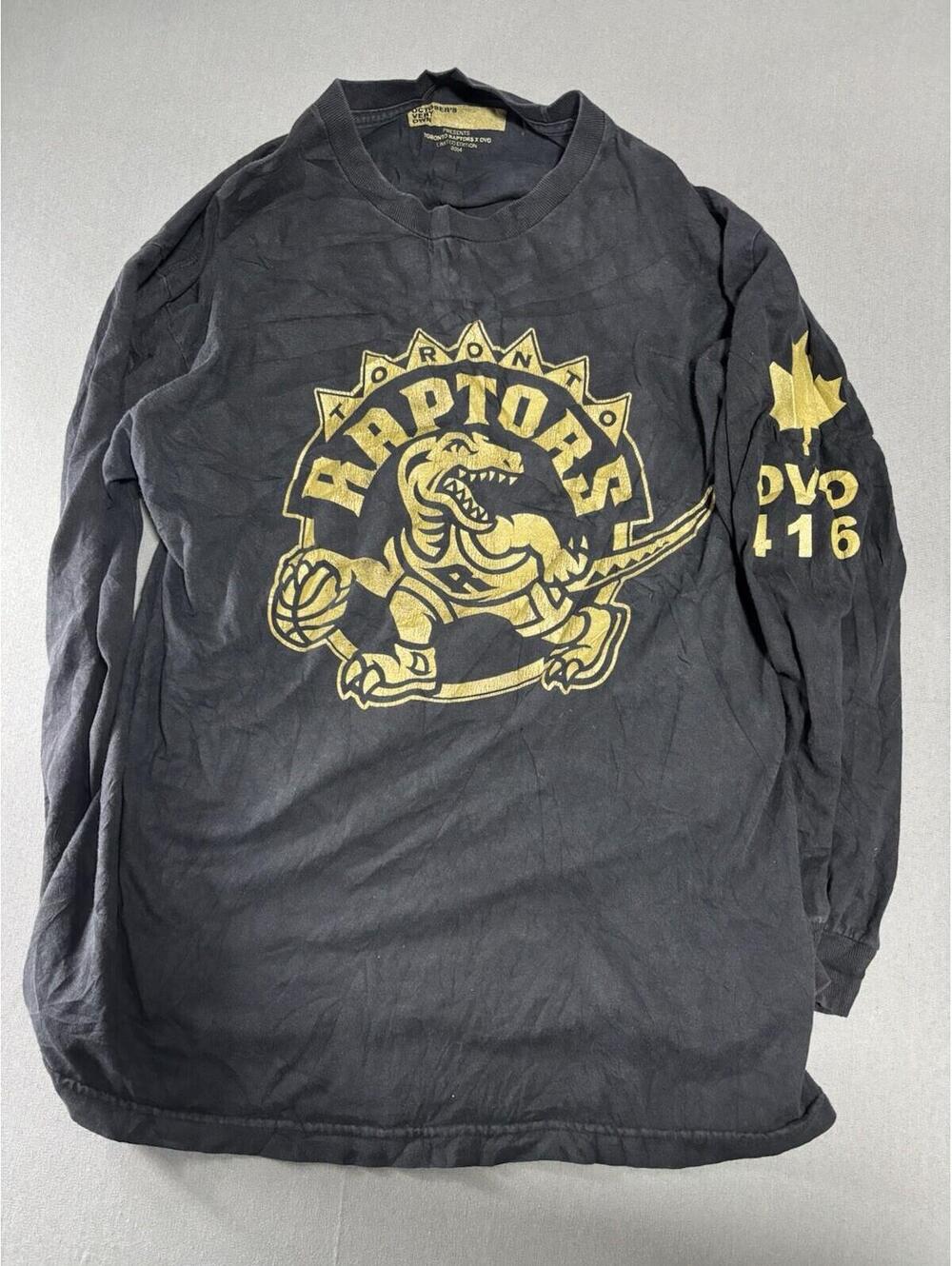 Toronto Raptors x OVO Limited Edition Long Sleeve 2014 Drake NBA Six Owl Gold
